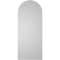 Ekena Millwork Round Top Surface Mount PVC Gable Vent w/ 2"W x 2"P Brickmould Sill Frame, 14"W x 34"H GVPRT14X3403SN - alternate 4